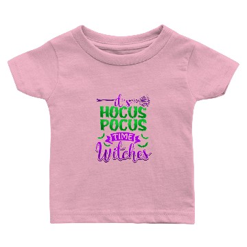 Discover IT'S HOCUS POCUS TIME WITCHES Halloween Baby T-shirts