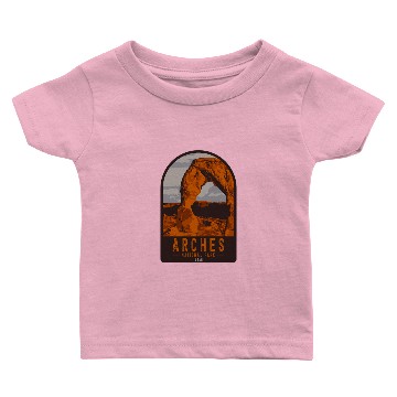 Discover Arches National Park Baseball Tees Baby T-shirts