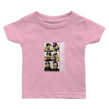Discover West Coast Legends Hip Hop Graphic Baby T-shirts