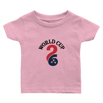 Discover World Cup 2026 USA Logo Baseball Jerseys Baby T-shirts