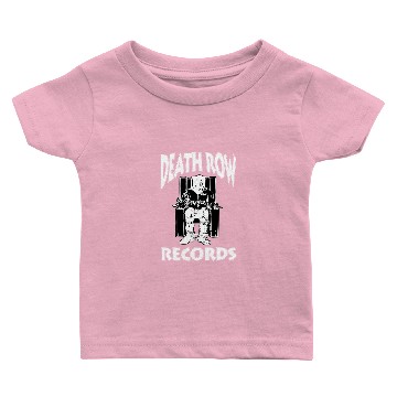 Discover Death Row Records White Logo Baby T-shirts