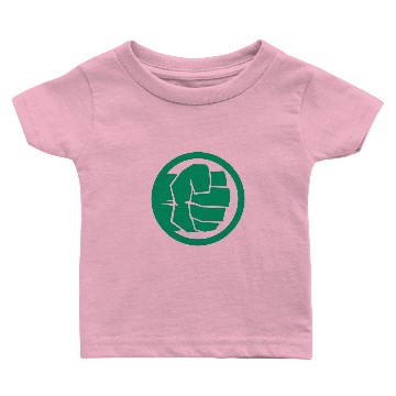 Discover Marvel Hulk Smash Green Fist Icon Tonal Logo Graphic Baby T-shirts Pullover Baby T-shirts, Gift For Fan