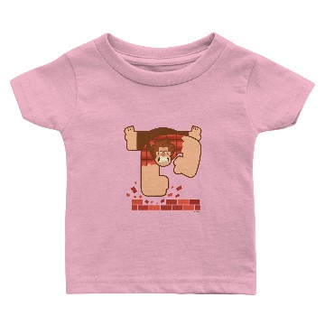 Discover Wreck it Ralph Pounding Bricks Baby T-shirts
