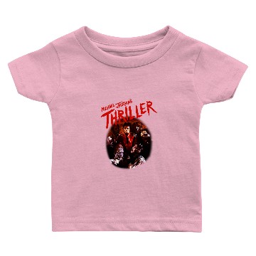 Discover Michael Jackson Men's Black Thriller Graphic Baby T-shirts