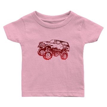 Discover Mega Mud Ford Bronco Red Baby T-shirts