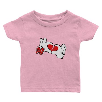 Discover Mickey Broken Heart 2 Baby T-shirts