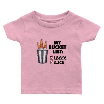 Discover My Bucket List Baby T-shirts