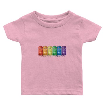Discover Rainbow Tardis Baby T-shirts