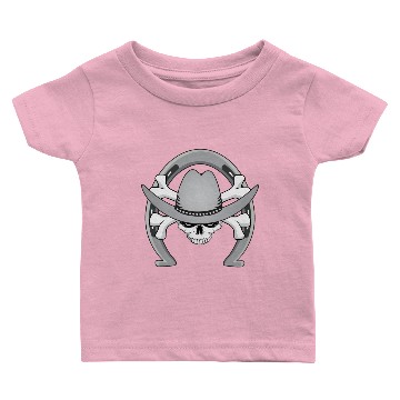 Discover Cowboy Skull Horseshoe Baby T-shirts