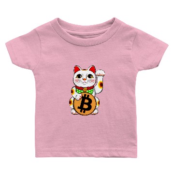 Discover Bitcoin Lucky Cat Maneki Neko Baby T-shirts