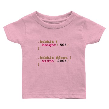 Discover The Hobbit Code Baby T-shirts