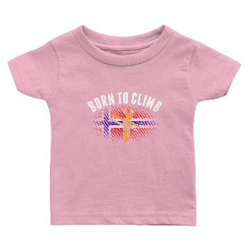 Discover Born To Climb Norwegian Lineman Baby T-shirts