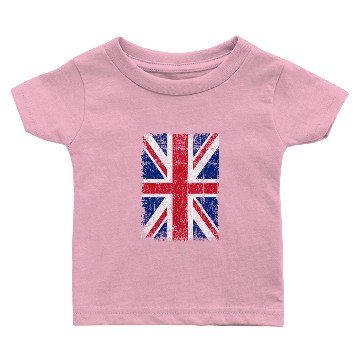 Discover Union Jack Flag Grunge Baby T-shirts