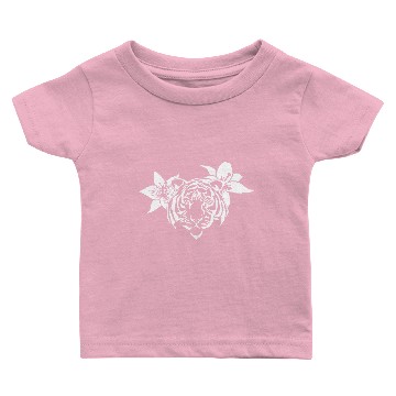 Discover Lotus Tiger (WHITE) Baby T-shirts