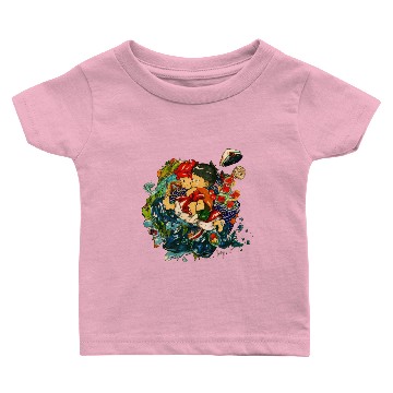 Discover Ponyo Small Button Baby T-shirts