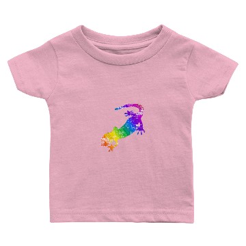 Discover Distressed Rainbow Salamander Baby T-shirts