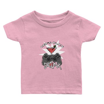 Discover Let's Play Drunk Vee Baby T-shirts