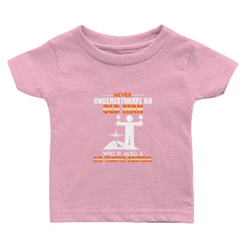 Discover Old Man Air Traffic Control Baby T-shirts