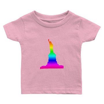 Discover Rainbow Statue Of Liberty Baby T-shirts
