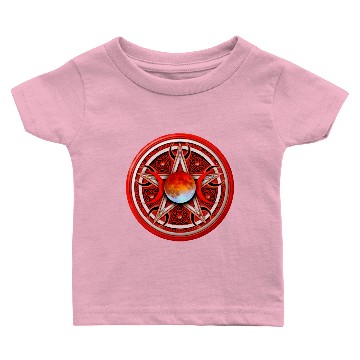 Discover Red Moon Pentacle Baby T-shirts
