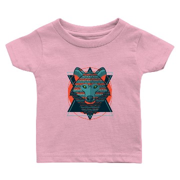 Discover Stylized Hipster Wolf Baby T-shirts