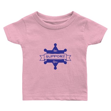 Discover Law Enforcement Support Blue Baby T-shirts