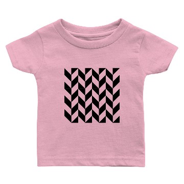 Discover Black Zig Zag Chevron Baby T-shirts