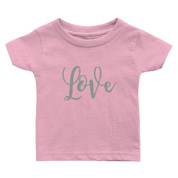 Discover Love_Script Grey Baby T-shirts