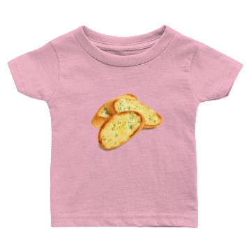 Discover Garlic Bread Baby T-shirts