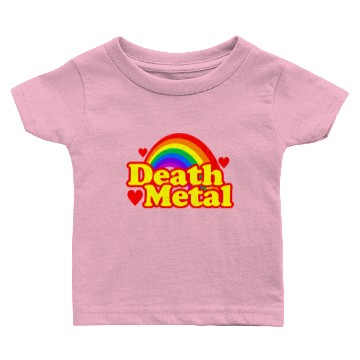 Discover FUNNY DEATH METAL RAINBOW Baby T-shirts