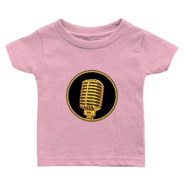 Discover vintage golden microphone Baby T-shirts