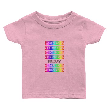 Discover Black Friday, Colorful week Baby T-shirts