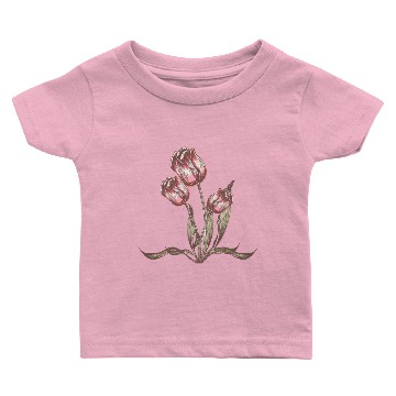 Discover Vintage Tulip flower Baby T-shirts