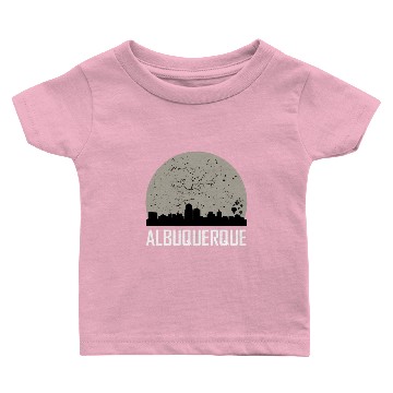 Discover Albuquerque Full Moon Skyline Baby T-shirts