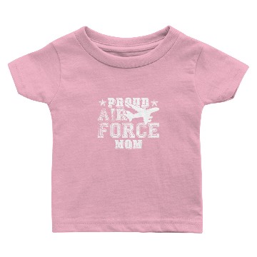 Discover Proud Air Force Mom Baby T-shirts