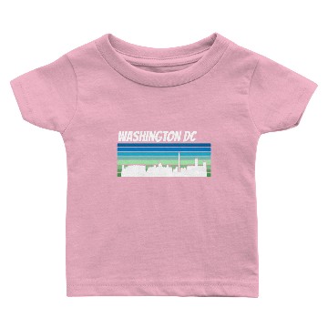 Discover Retro Washington DC Skyline Baby T-shirts