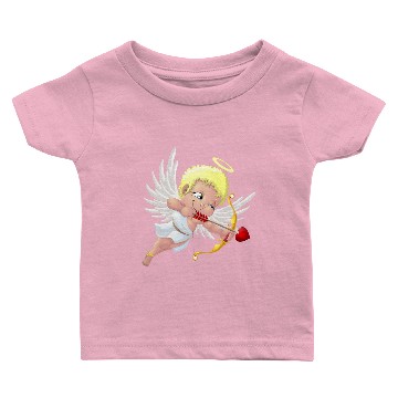 Discover cupid-wings-heart-bow-smile Baby T-shirts