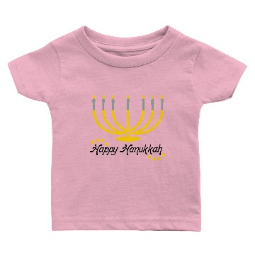 Discover Menorah Happy Hanukkah Baby T-shirts
