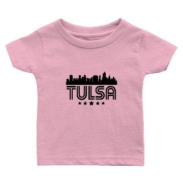 Discover Retro Tulsa Skyline Baby T-shirts