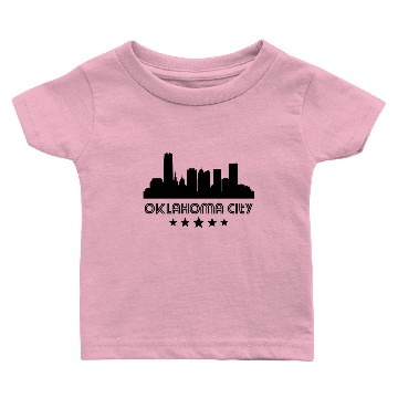 Discover Retro Oklahoma City Skyline Baby T-shirts