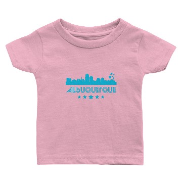 Discover Retro Albuquerque Skyline Baby T-shirts