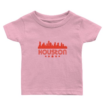 Discover Retro Houston Skyline Baby T-shirts