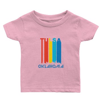 Discover Retro Tulsa Skyline Baby T-shirts