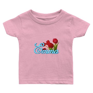 Discover Emma With Tulips Baby T-shirts