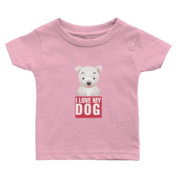 Discover I love my dog 13 Baby T-shirts