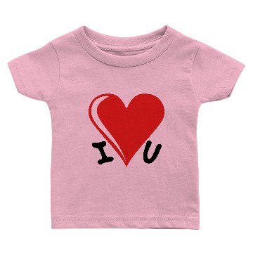 Discover I love you - heart Baby T-shirts