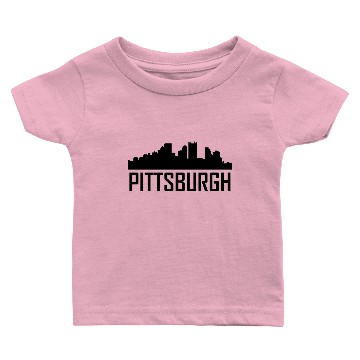 Discover Pittsburgh Pennsylvania City Skyline Baby T-shirts