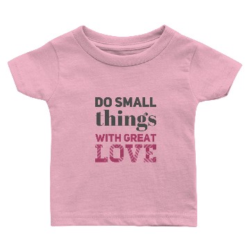 Discover Do Small Things grey/rose Baby T-shirts