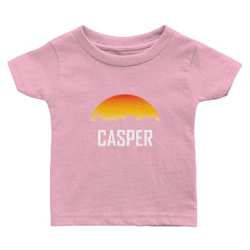 Discover Casper Wyoming Sunset Skyline Baby T-shirts