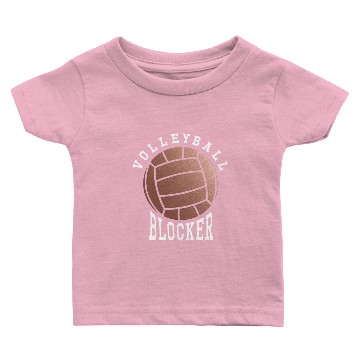 Discover Rose Gold Volleyball Blocker Baby T-shirts